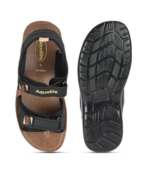 Buy Black Sandals for Men by AQUALITE Online | Ajio.com