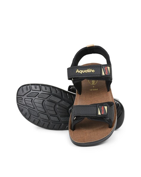 Buy Aqualite Stylish, Comfortable and Lightweight Black Brown Kids Velcro  Sandal Online at Lowest Price Ever in India | Check Reviews & Ratings -  Shop The World