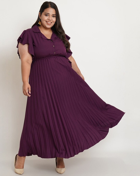 Purple Plus Size Dresses Sleeves  Plus Size Purple Dresses Women