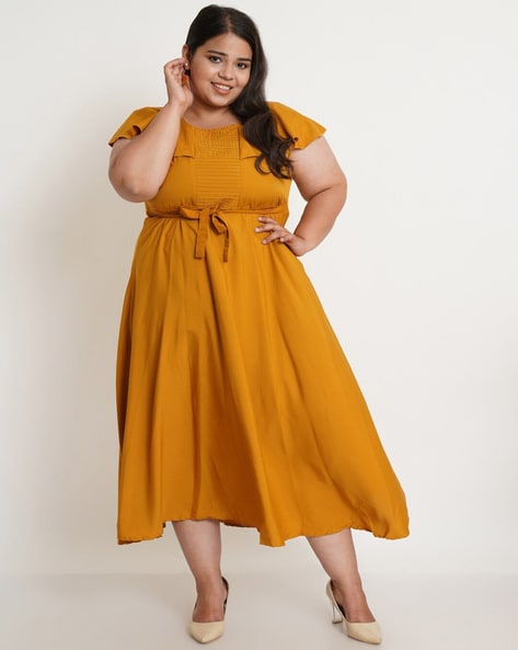 Mustard hotsell cape dress