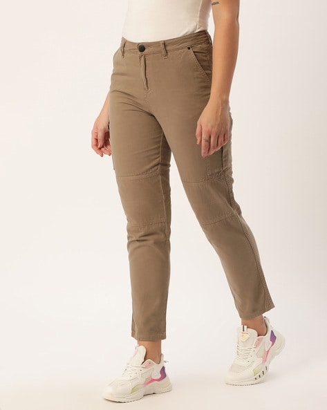 Womens Over-Dyed Cargo Parachute Trousers