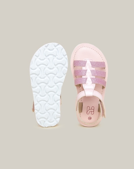 Monnalisa - Girls Pink Pearl Sandals | Childrensalon