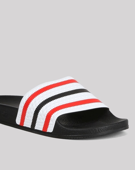 Adidas slides red and black new arrivals