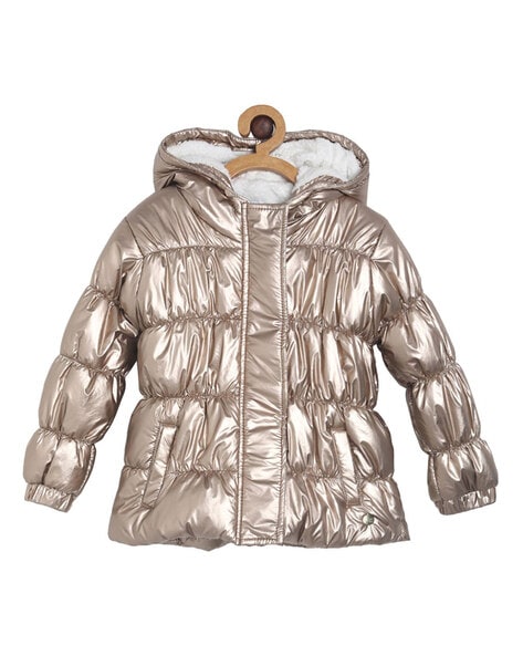 Lou & Grey Metallic Active Puffer Jacket