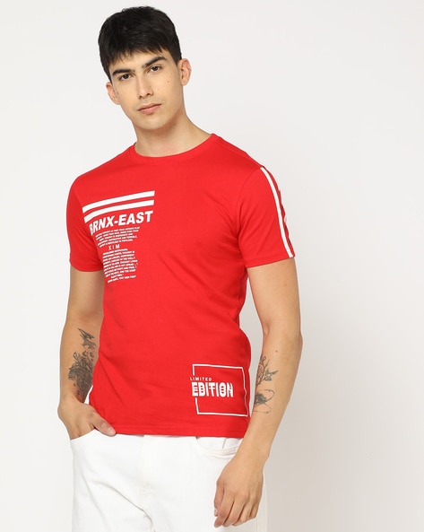 Buy Red Tshirts for Men by DNMX Online