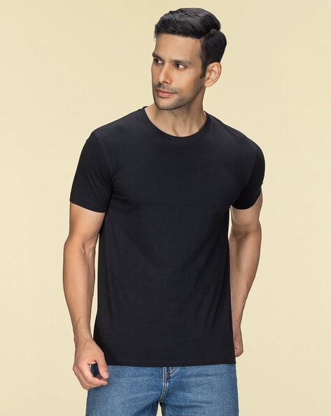 Regular Fit Short-Sleeves Crew-Neck T-Shirt