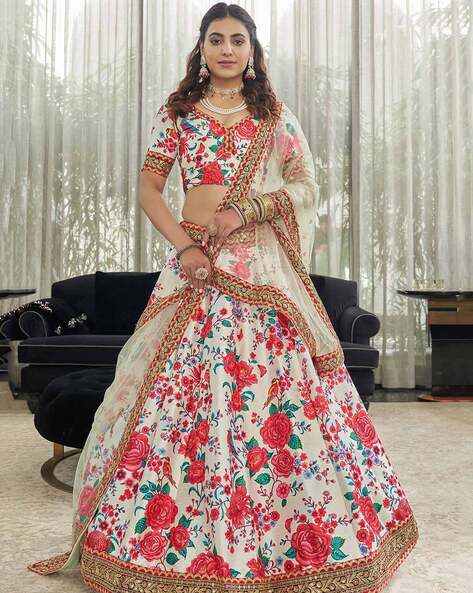 Ivory Floral Lehenga Set – Studio East6