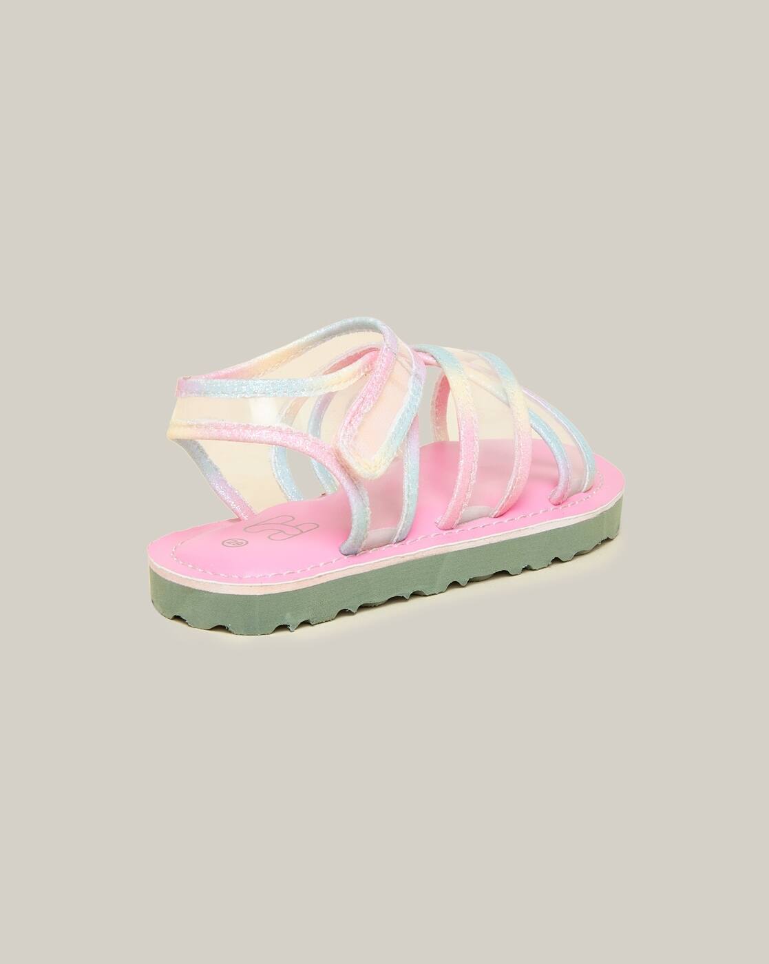 Girls Strappy Sandals with Velcro Fastening