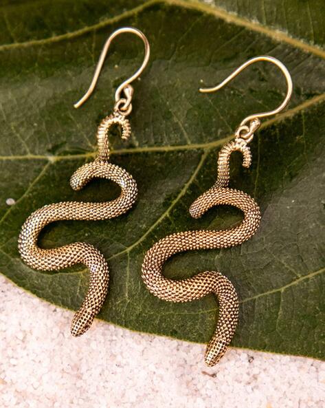 Serpent Earring Charm - 10k Solid Gold