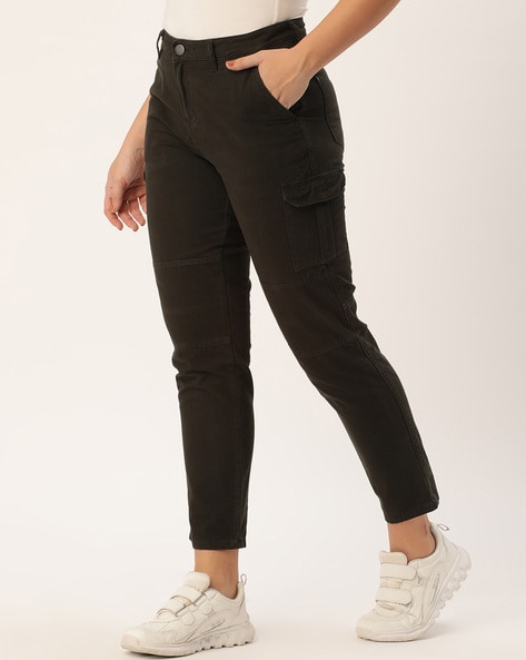 Womens Over-Dyed Cargo Parachute Trousers