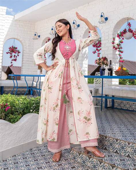 Buy Pink Kurta Suit Sets for Women by Kiana House Of Fashion