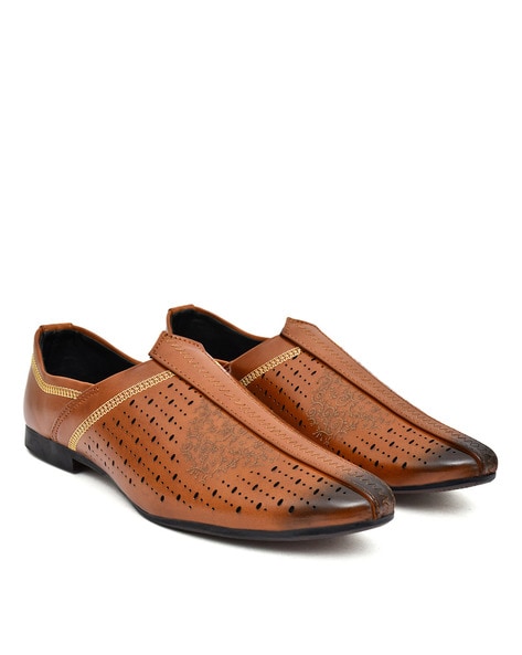 Ajio nagra clearance slip on shoes