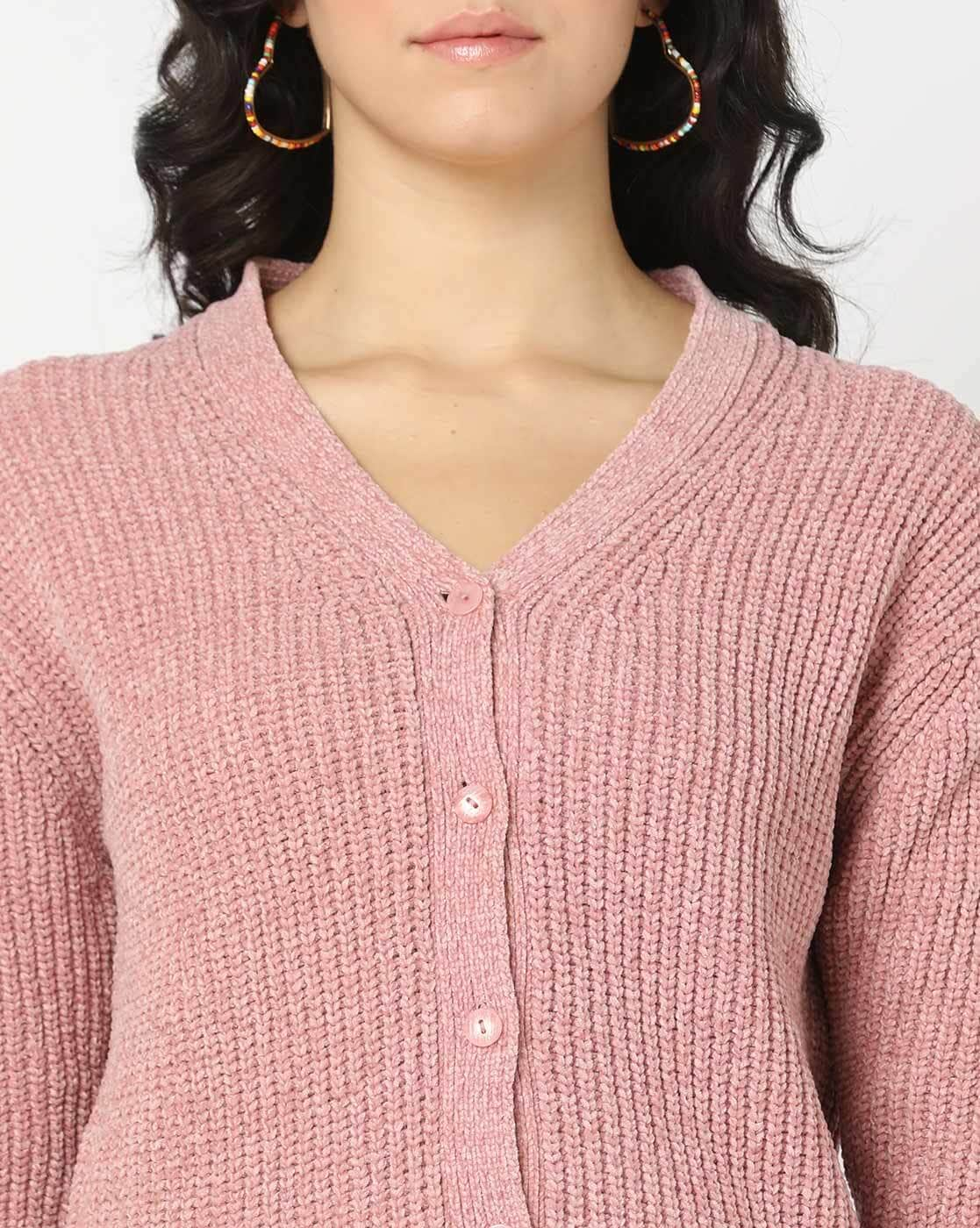 Buy Pink Sweaters & Cardigans for Women by MISS PLAYERS Online