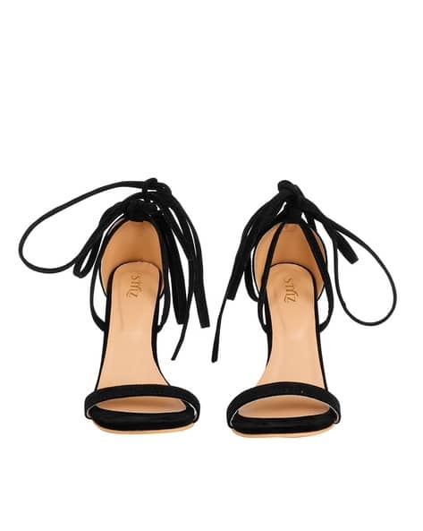 Buy Black Heeled Sandals for Women by STYLZINDIA Online