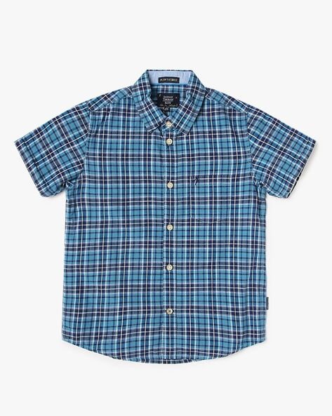 Indian Terrain Boys Checked Cotton Shirt