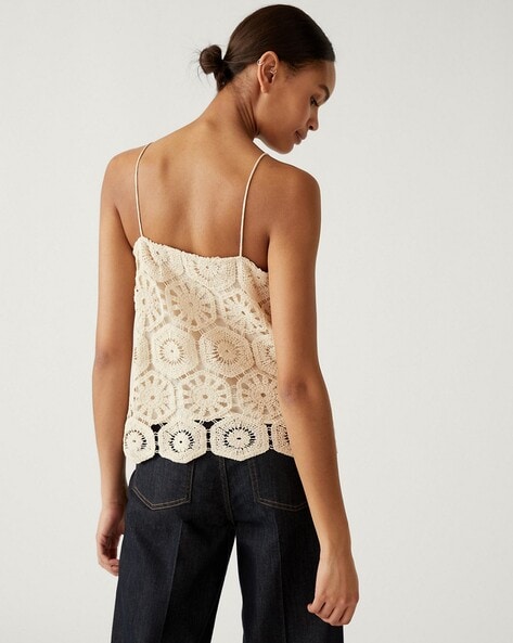 Cotton Embroidered Cami Top