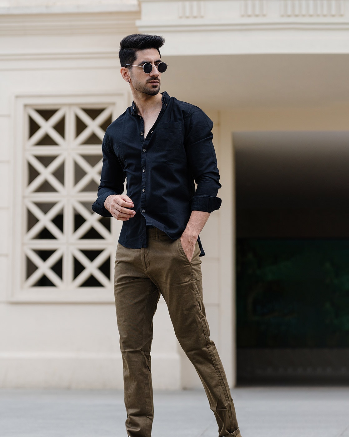 Buy Green Trousers & Pants for Men by HENCE Online | Ajio.com