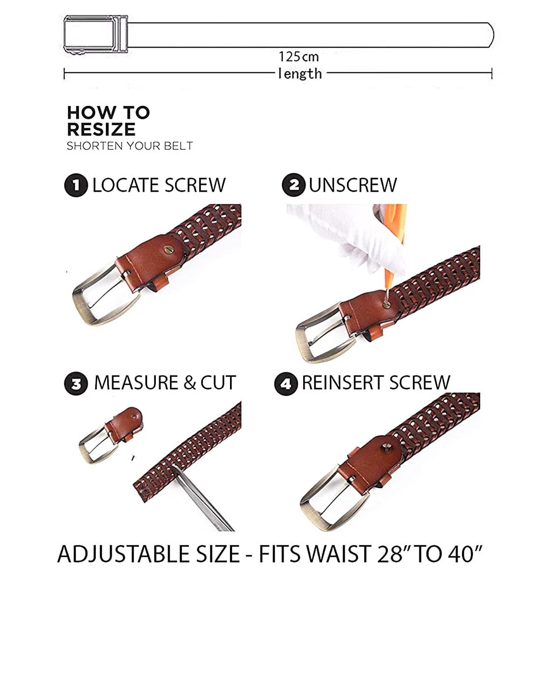 Buy Brown Belts for Men by REDHORNS Online