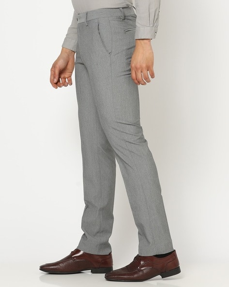 Buy John Players Men Beige Linen Blend Slim Fit Semiformal Trousers -  Trousers for Men 672015 | Myntra