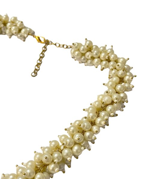 Tiny Closet Pearl Necklace Bracelet & Earrings Set White Online in India,  Buy at Best Price from Firstcry.com - 3042186