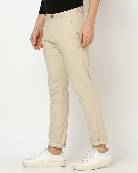 Buy Oyshome Men's Cream Colour & Six Pocket Cargo Pants & with Beth Trousers  (28) at Amazon.in