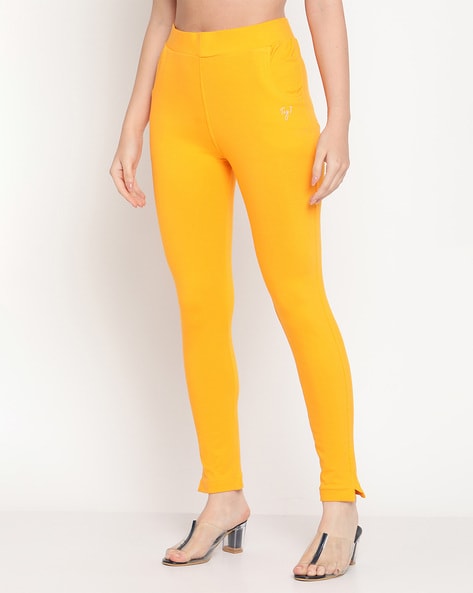 Buy Orange Leggings for Women by TAG 7 Online