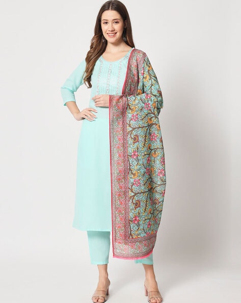 Buy Green Kurta Suit Sets for Women by NAYRA Online | Ajio.com