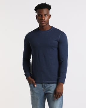 トップス ALOUND POCKET LONGSLEEVE TEE sizeL blue -288Wx360H-443016141-darkblue-
