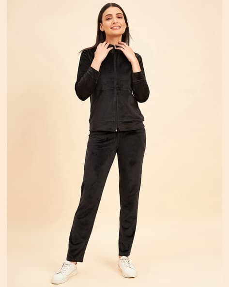 Track Suit with Ribbed Hems