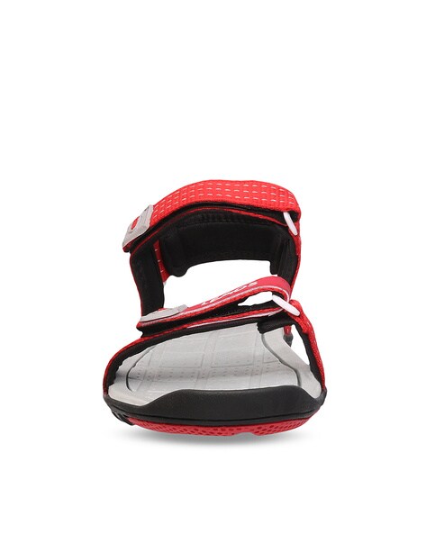 puma red floater sandals