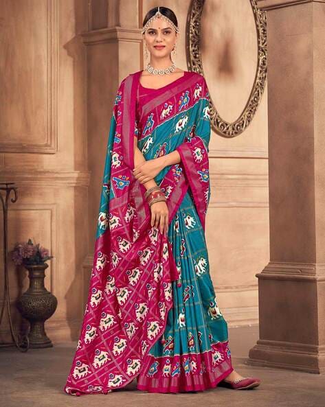 Buy Animal Print Saree for Women Online from India's Luxury Designers 2023