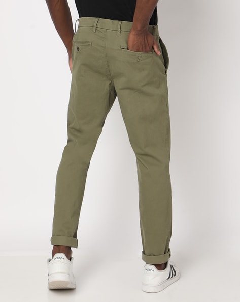 Buy Olive Trousers Pants for Men by GAP Online Ajio