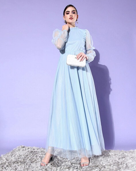 Buy Twenty Dresses By Nykaa Fashion Love All Around Maxi Navy Blue Dress  Online