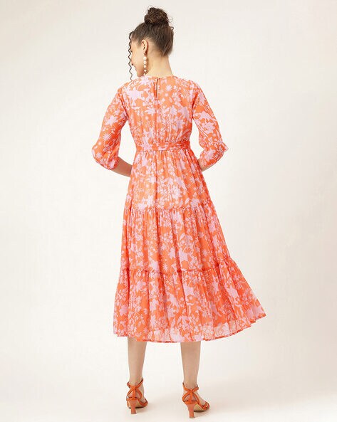 Buy Orange Dresses for Women by MASAKALI.CO Online