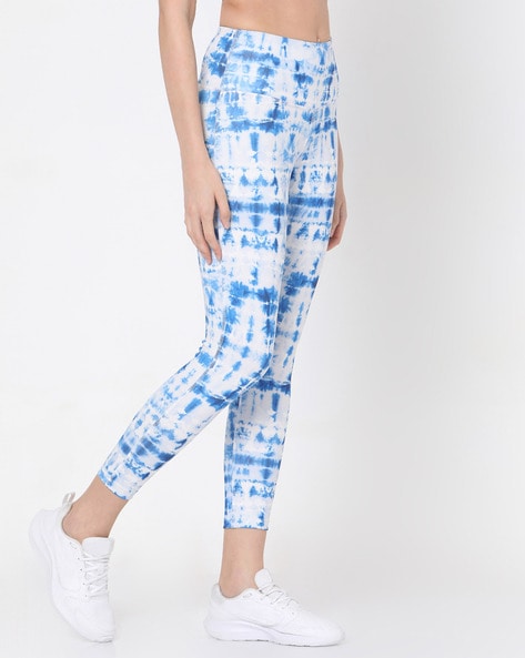 SILVERTRAQ Blue Logo Print Leggings