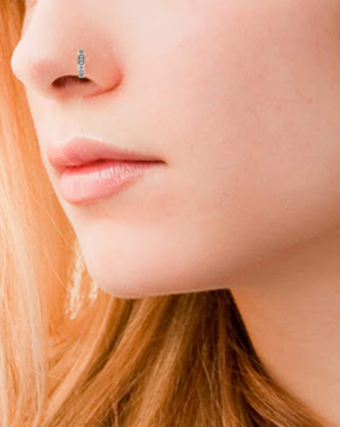 Amazon.com: Unique Nose Ring, 925 Sterling Silver Nose Hoop Piercing,  Indian Tribal Style, 20g Nose Ring, Handmade Body Jewelry : Handmade  Products