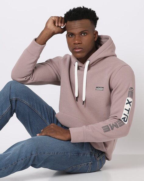 Printed Slim Fit Hoodie