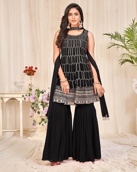 Buy Black Dress Material for Women by MORLY Online | Ajio.com