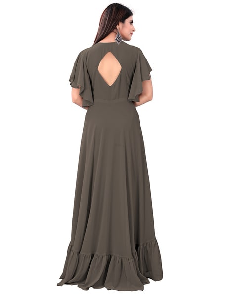 Designer gown cutting and stitching #gown #designerdresses #weddingdresses  #partyweardress #longgown #frock #designerblouse #mehkanboutique | Instagram