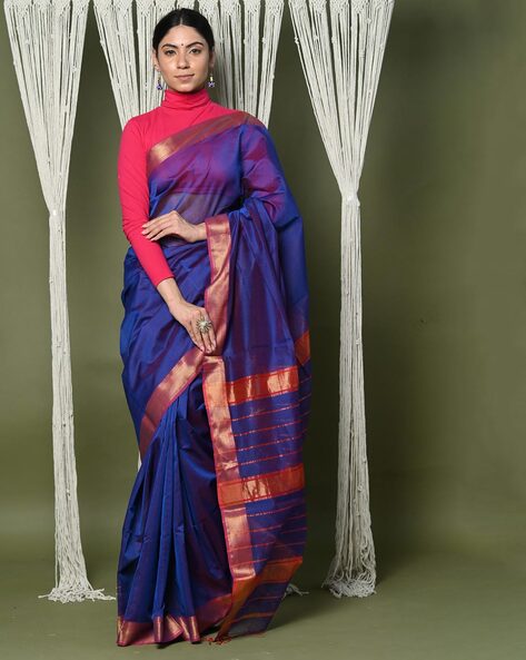 Buy CHHANDA HANDLOOM SAREES SOFT BLACK-RED BEGUMPURI COTTON SAREE Online at  Best Prices in India - JioMart.