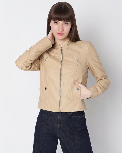 Buy Beige Jackets & Coats for Women by LEVIS Online | Ajio.com