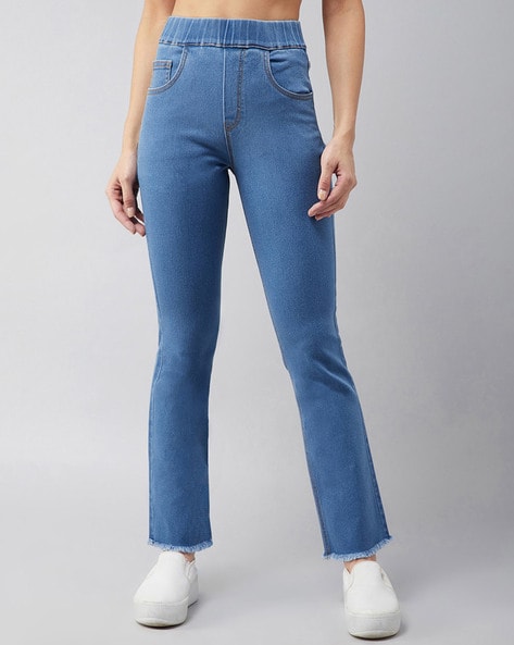 Buy Blue Jeans & Jeggings for Women by Dolce Crudo Online