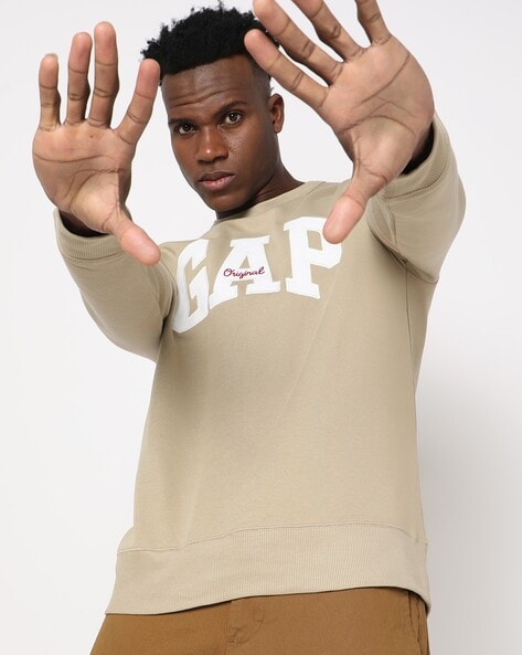 Khaki crewneck best sale