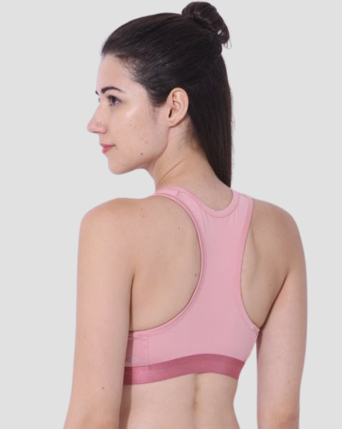 KNIX XS Seamless Good to Go Bra Padded in Pink Ginger