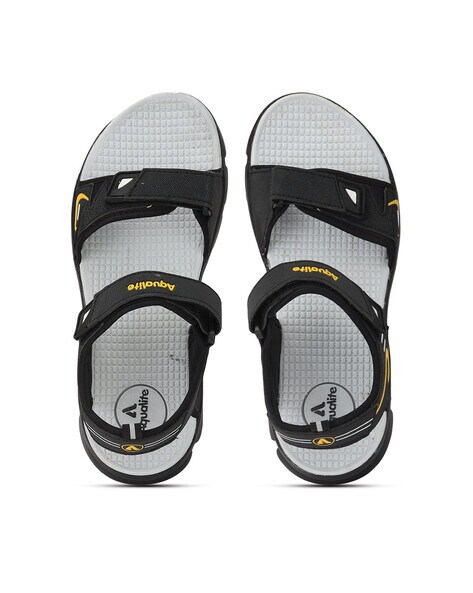 Buy Aqualite Aqualite Men Black & Grey Sports Sandals at Redfynd