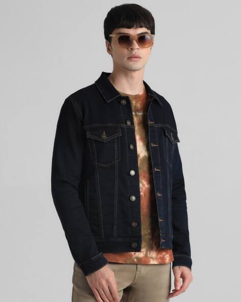 Jack & Jones Spread-Collar Button Closure Jacket
