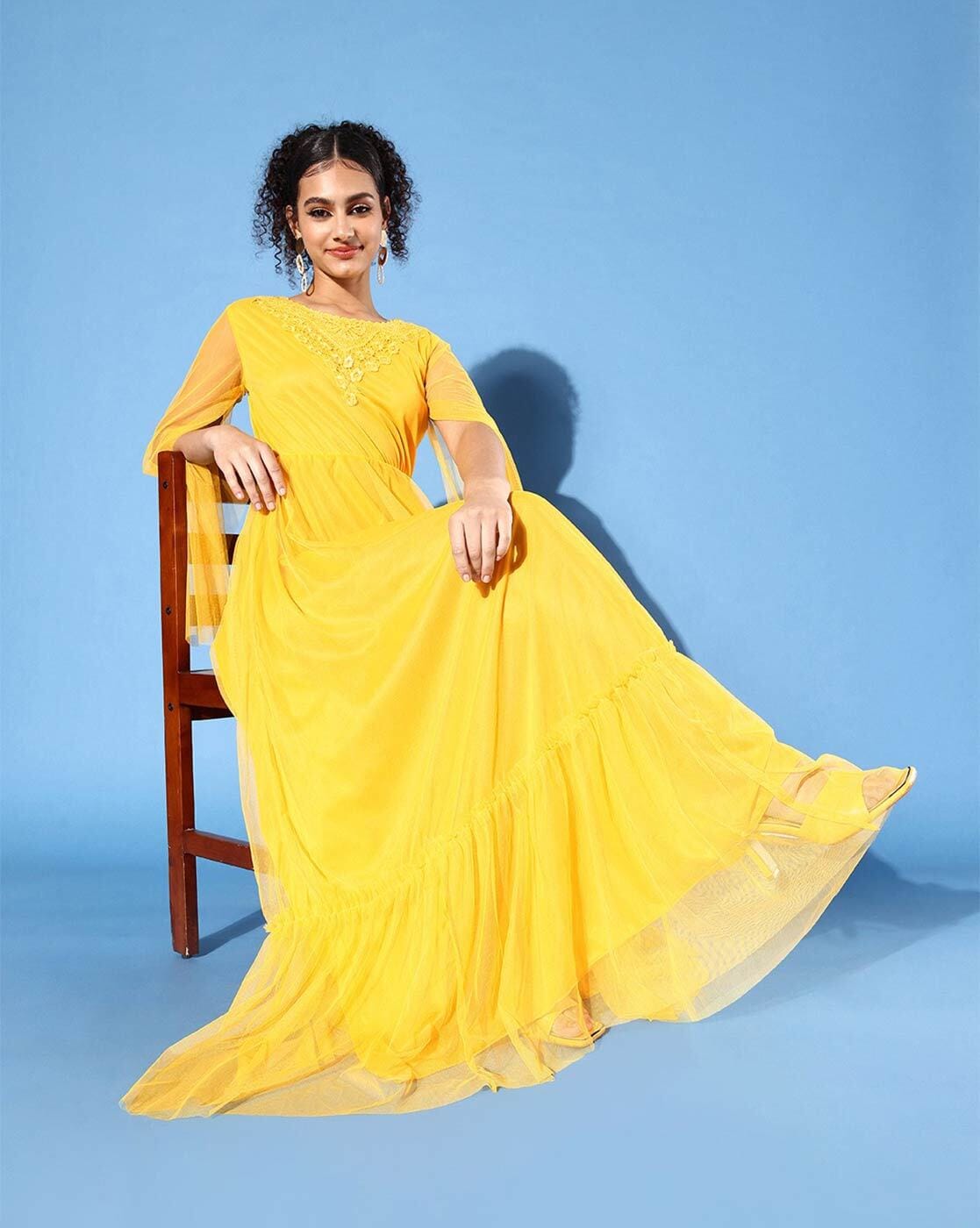 Yellow Gowns - Buy Yellow Gowns Online Starting at Just ₹232