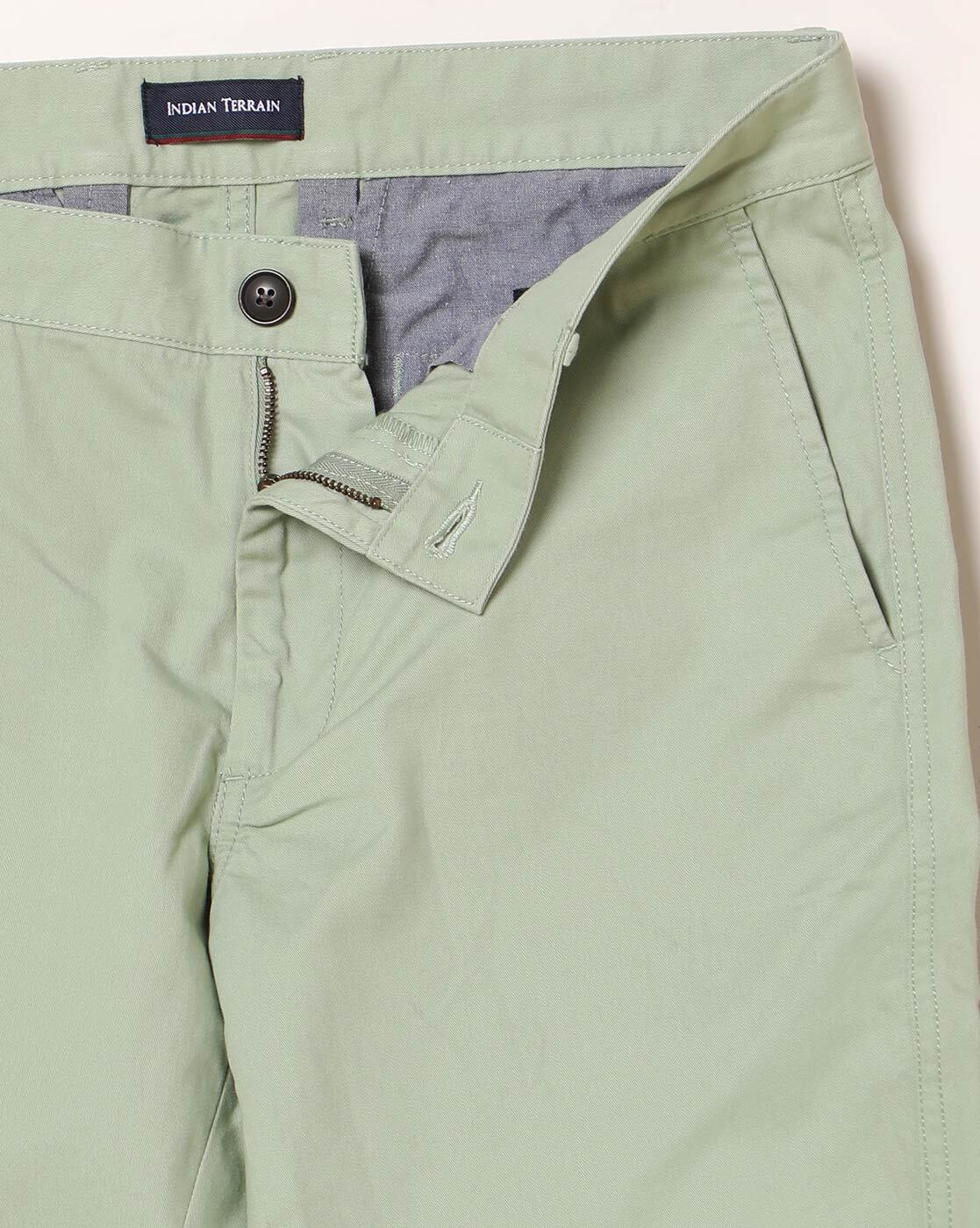 Buy Brown Trousers & Pants for Men by INDIAN TERRAIN Online | Ajio.com