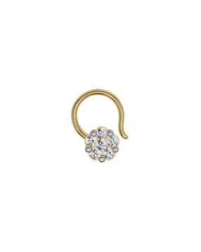 Yellow Gold Patana Nose Pin
