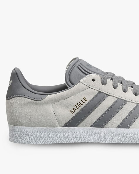 Mens adidas grey gazelle 2025 og trainers